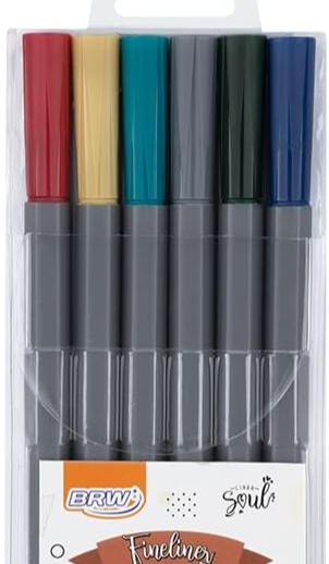 Canetas fineliner cores vintage